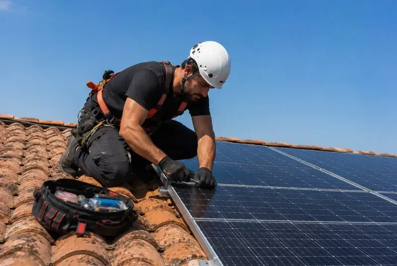 Maintenance et monitoring de panneaux solaires à Puceul